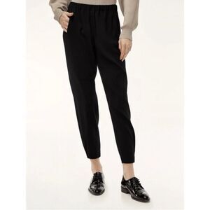 Aritzia babaton dexter linen blend tapered pant black